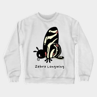 zebra longwing Crewneck Sweatshirt